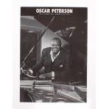 Jazz interest - Oscar Peterson autographed programme