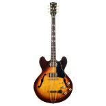 Late 1960s Gibson ES-345 electric guitar, made in USA, serial no. 9xxxx6, Finish: sunburst,