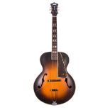 Gibson FDH archtop guitar, made in USA, circa 1940; Finish: sunburst, typical wear to be expected