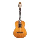 Yamaha G-85D classical guitar, soft bag; together with a Torre classical guitar with a re-boarded