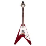 1989 Gibson Flying V electric guitar, made in USA, ser. no. 8xxx9xx1; Finish: wine red, surface