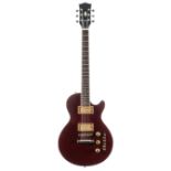 1970s Effector electric guitar, made in Korea, possibly by Cort; Finish: wine red, various