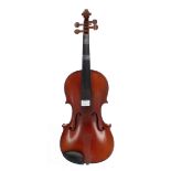French JTL Stradivari copy violin circa 1910, 14", 35.60cm