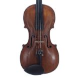 Interesting late 18th century Austrian violin by and labelled Johann Christoph Leidolff, Lauten