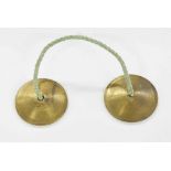 Pair of brass crotales in B