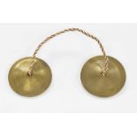 Pair of brass crotales in Bb