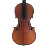 Good French violin labelled Just Derazey, Luthier á Mirecourt, Vosges, Annee 1882, also branded Jt