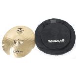 Zildjian Z Custom 18" Rock Crash cymbal, in a Rock Warwick Rock Bag soft case