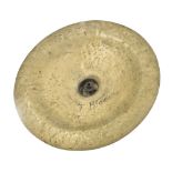 James Blades - Chinese style 14" riveted china cymbal signed J. Blades to the back