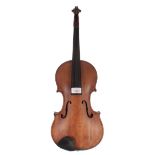 Late 19th century violin labelled Copy of Nicolaus Amati..., 14", 35.60cm