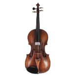 Early 19th century violin in need of further restoration labelled Joannes Florenus Guidantus...,