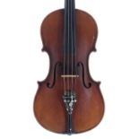 Violin labelled Joseph Guarneruis..., 14 1/16", 35.70cm