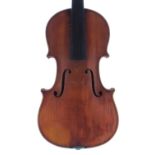 German violin labelled Kishenmacher...1914, 14 1/16", 35.70cm