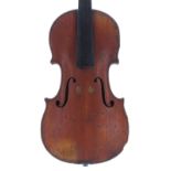 French violin labelled Copie de J.B. Vuillaume..., 14 1/8", 35.90cm