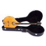 Ozark Professional model 2243 flatback bouzouki, made in Korea, hard case