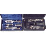 Corton clarinet and a Slade clarinet, both cased (2)