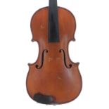 Mirecourt violin circa 1900, 14", 35.60cm, case