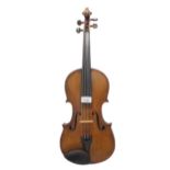 Early 20th century German violin, 14 3/16", 36cm *This instrument is sold with two violin bows,