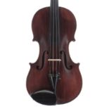 French J.T.L. Medio-Fino violin circa 1920, 14 3/16", 36cm