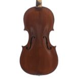 Early 20th century violin, possibly French, 14 1/8", 35.90cm