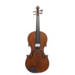 Early 20th century German violin, 13 15/16", 35.40cm
