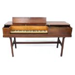 Square piano by John Broadwood, London, 1790, the case of mahogany with holly and ebony stringing,