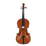 French Stradivari copy violin circa 1920, 14 1/8", 35.90cm