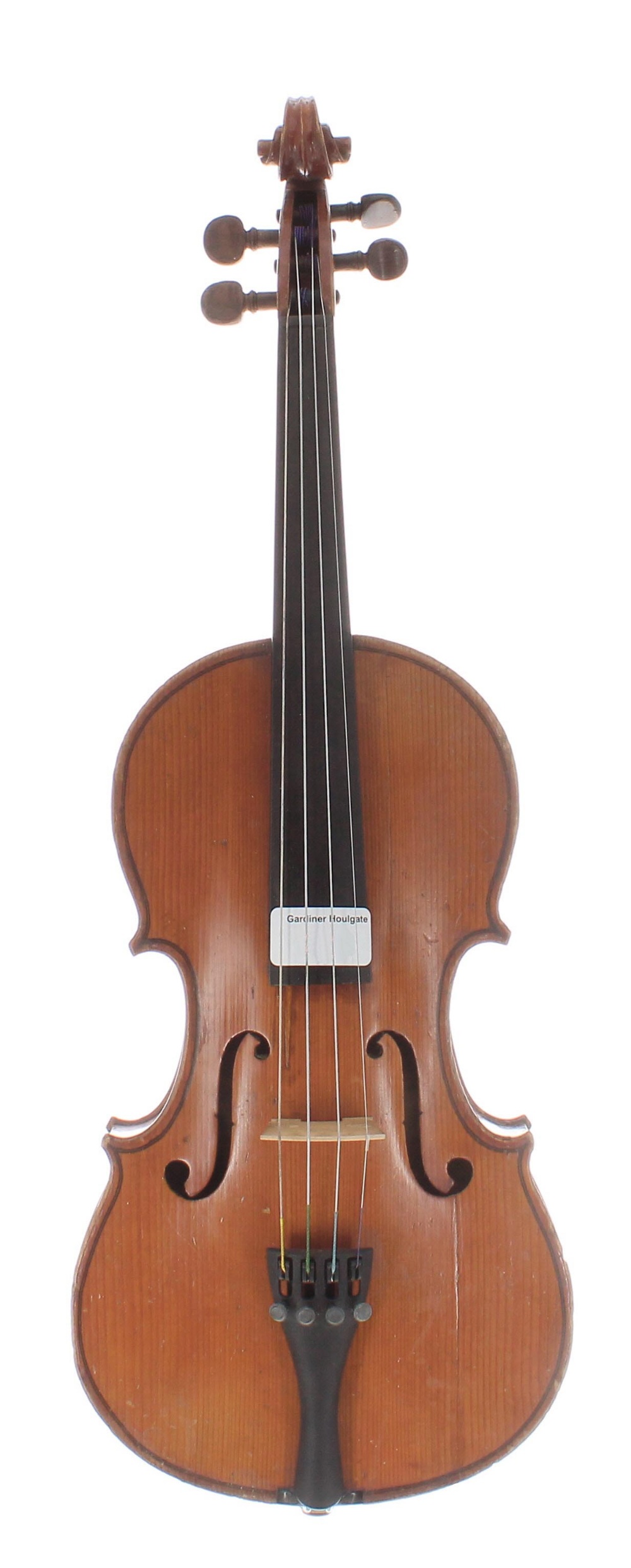 Three-quarter size violin, 13 3/16", 33.50cm (professional sound post repair in the back)