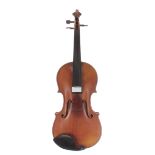 French violin labelled Joseph Guarnerius..., 14 5/16", 36.40cm