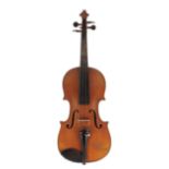 Hungarian violin labelled Werner Alajos...Budapest 1923, 14 1/8", 35.90cm