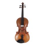 Good German Stainer copy violin circa 1920, 14 1/16", 35.70cm