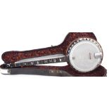 Windsor Emperor Supremus plectrum banjo, with 11" skin and 27" scale, hard case