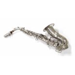 Good and rare silver plated soprano saxophone by and inscribed Evette & Schaeffer,...Buffet