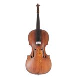 Interesting early 19th century violin in need of restoration, 14 3/16", 36cm