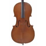 French violoncello by and labelled Nicolas Roue Croix des Petits Champs a Paris 1810, the two