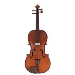 Contemporary German viola labelled Fritz Sprenger..., 15 15/16", 40.50cm, bow, case