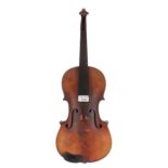 Early 20th century German violin, 14 1/16", 35.70cm