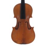 Good violin labelled Pietro Fantazzi, Roma..., the two piece back of faint medium curl with