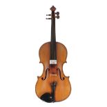 J.T.L. three-quarter size violin, 12 15/16", 32.90cm