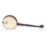 Windsor Popular model 1 five string open back resonator banjo, with 10.75" skin and 27" scale