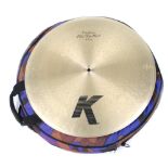 Zildjian K Custom 20" Flat Top Ride cymbal, within a Meinl gig bag