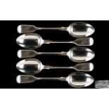 Victorian Period Set of Silver Teaspoons