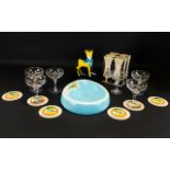 A Quantity Of BabyCham Branded Vintage Barware A mixed lot to include ovoid melamine oversized