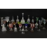 A Collection Of Cut Glass Bells Nine in total, each in good condition,