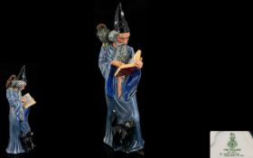 Royal Doulton Handpainted Porcelain Figure 'The Wizard'. Style One HN 2877. Designer A.