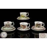 Royal Doulton Brambly Edge ' Seasons ' Series Miniature Tea Sets - Trio's ( 4 ) Trio's In Total.