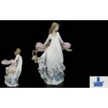 Lladro Porcelain Figurine ' Spring Splendor ' Model No 5898, Sculpture Regino Torrijos.