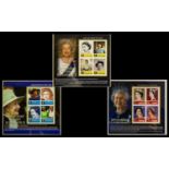 Deluxe Album Containing Queen Elizabeth II 80th Birthday Collection of Stamp Sets and Cover