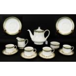 'Paragon' Bone China Tea Service made in Stoke on Trent, to include; Tea pot, milk jug, sugar bowl,