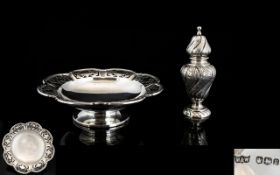 Mappin and Webb - Nice Quality and Pleasing Small Silver Footed Bowl / Dish,